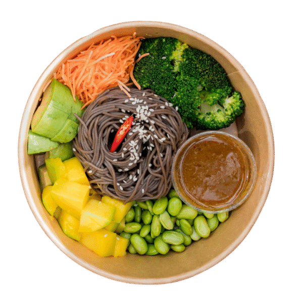 Asian Soba Noodle Bowl (Vegan)